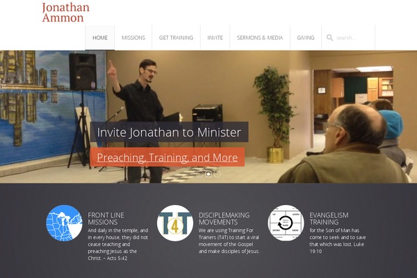 Infinite theme site design template sample