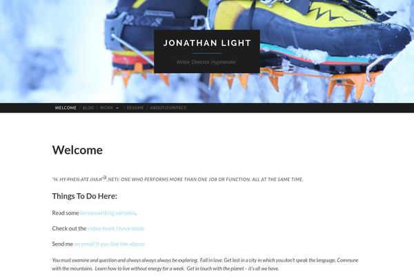 Hemingway theme site design template sample