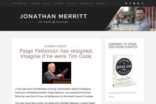 jonathanmerritt.com site used Brixton