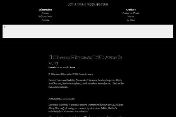 jonathanrosenbaum.net site used Jr2