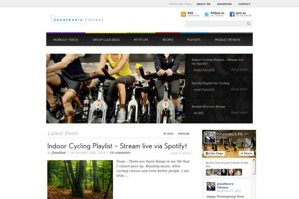 Fitness theme site design template sample