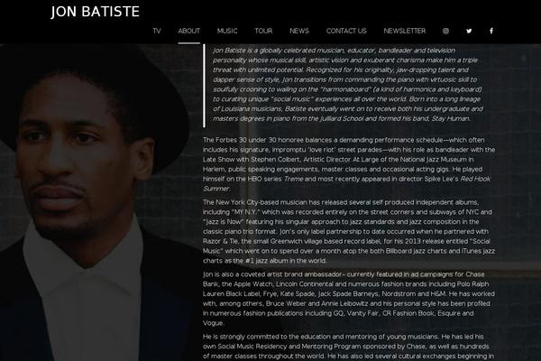 jonbatiste.com site used Jonbatiste-1.0.0