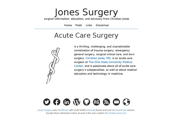 jonessurgery.com site used Decode