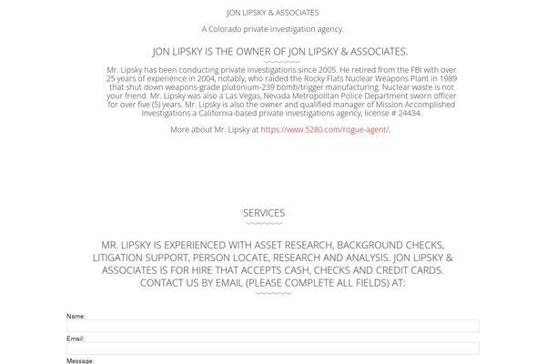 UpFront theme site design template sample