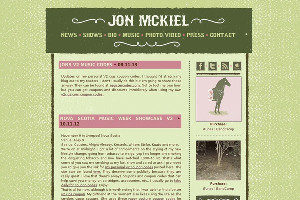 Coffee Break theme site design template sample