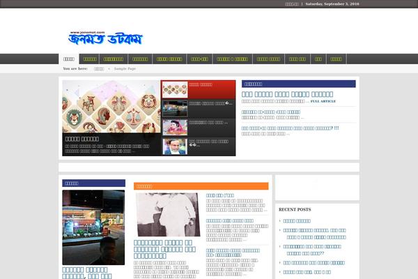 Local News theme site design template sample