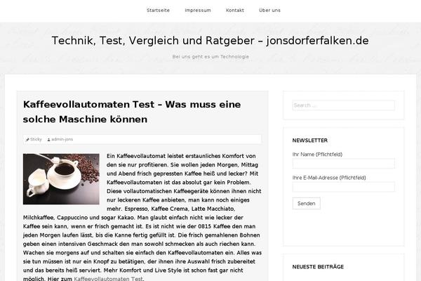 The Thinker Lite theme site design template sample