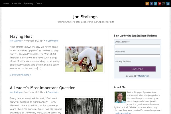 Site using About Me 3000 widget plugin