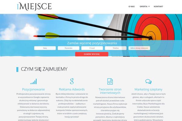 Amadeus theme site design template sample