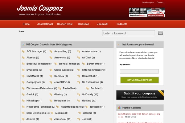 Couponpress theme site design template sample
