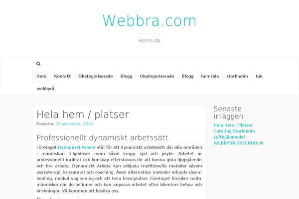Coeur theme site design template sample
