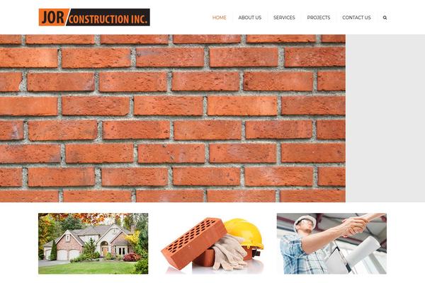 Constructo theme site design template sample