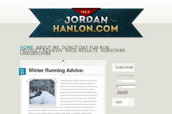 Site using Dailymile Widgets plugin
