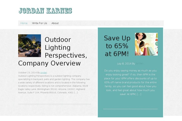 Balance theme site design template sample