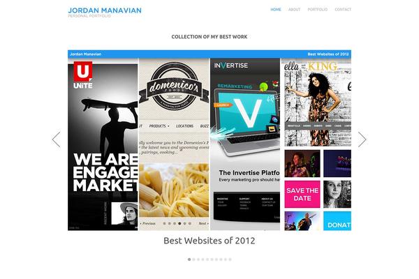 Slate theme site design template sample