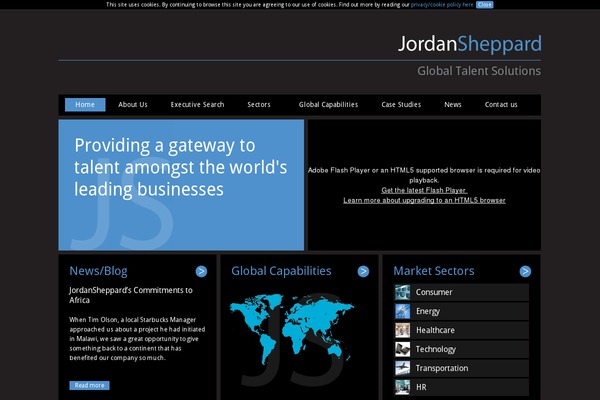 Jordan theme site design template sample