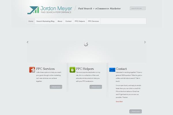 Minimal theme site design template sample