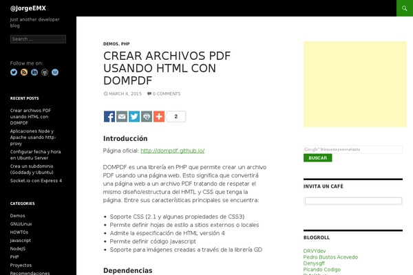 Twenty Fourteen theme site design template sample