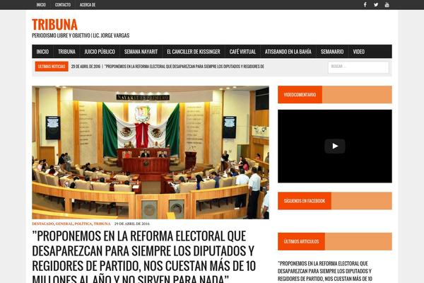 MH Newsdesk theme site design template sample