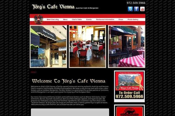Cafe theme site design template sample