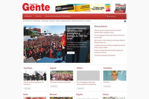 Revista theme site design template sample