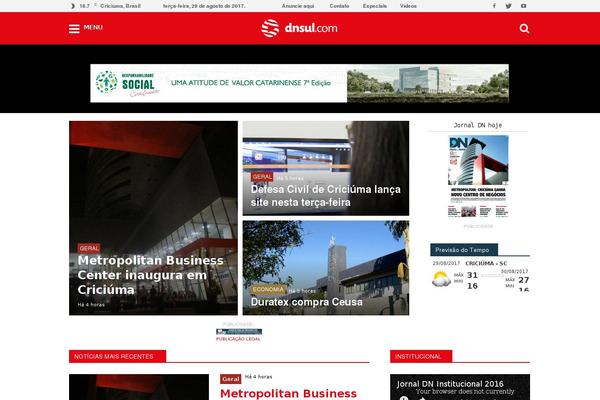 Newspaper theme site design template sample