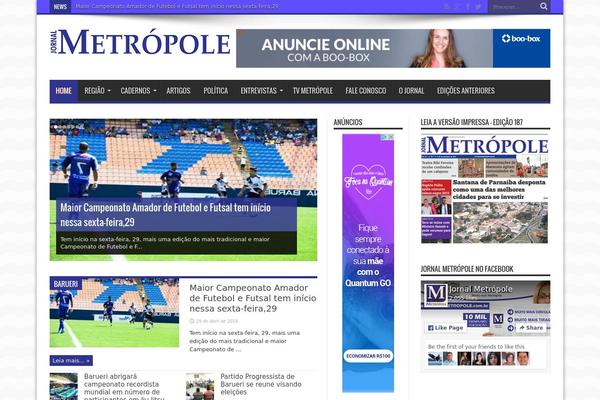 Jarida theme site design template sample