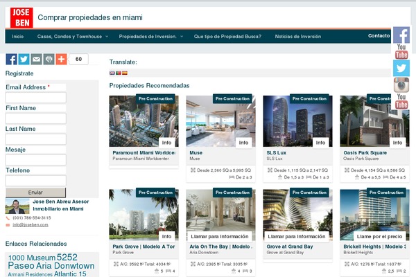 Site using Falconiform YouTube Widget plugin