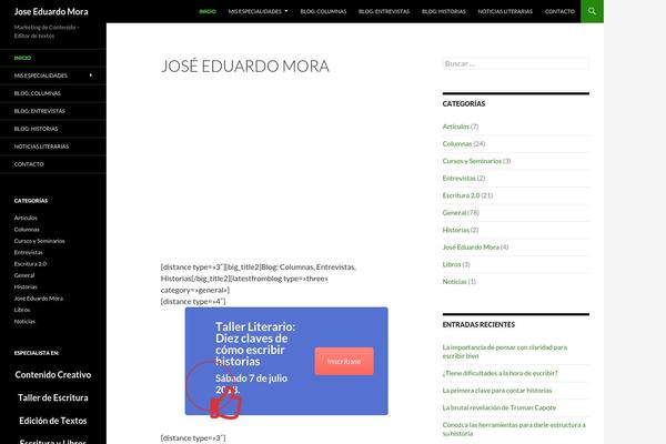 Twenty Fourteen theme site design template sample