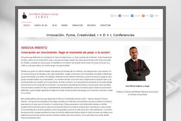 josemariaguijarro.com site used Gravitation