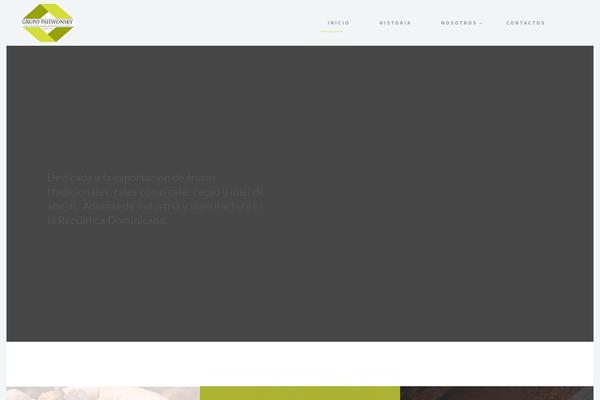PJ theme site design template sample