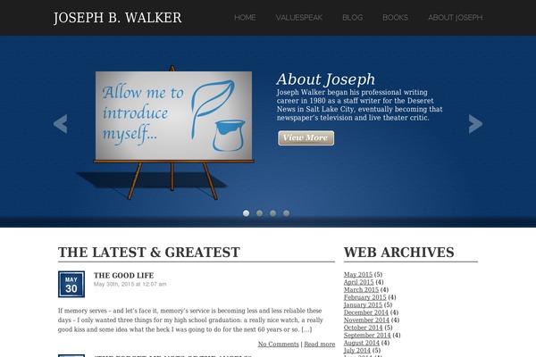 Showcase theme site design template sample