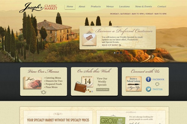 josephsclassicmarket.com site used Jcm