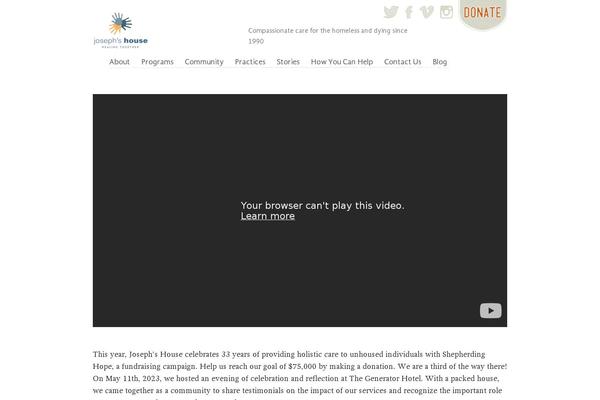Site using FitVids for WordPress plugin