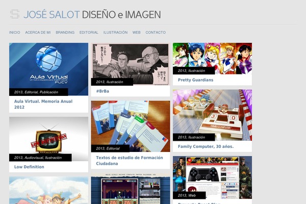 Gridly theme site design template sample
