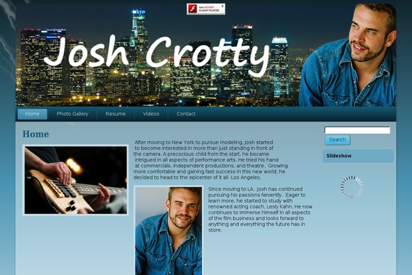 joshcrotty.com site used Crottyla3