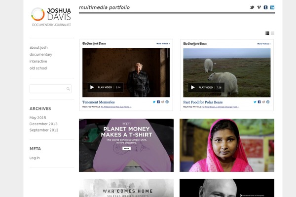 Gridspace theme site design template sample