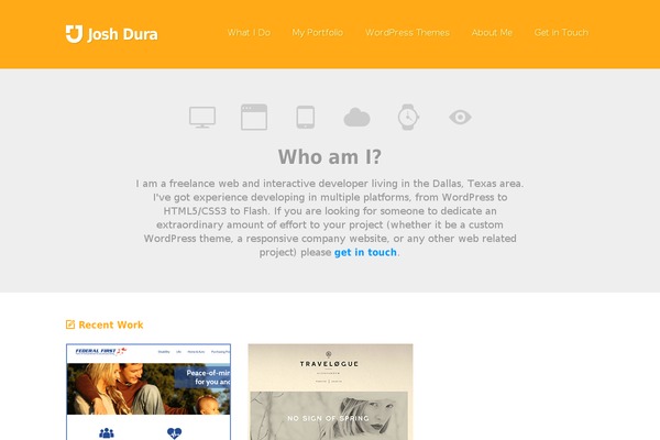 joshdura.com site used Argus