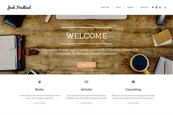 Hazel theme site design template sample