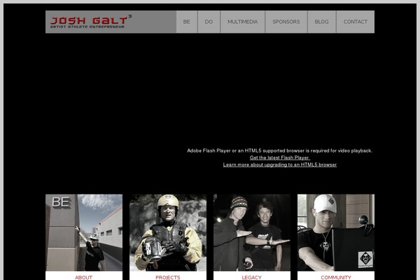 joshgalt.com site used Wp_glare5-v1.3