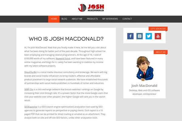 joshmacdonald.net site used Minblog