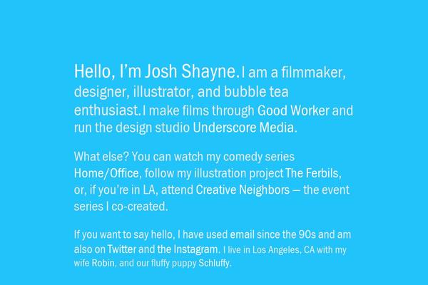joshshayne.com site used Joshshayne_2017