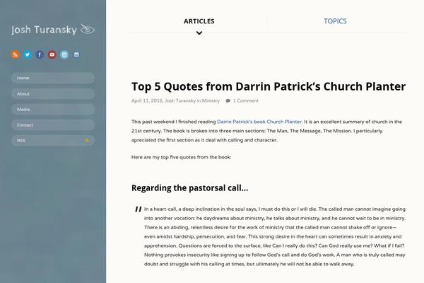 On Topic theme site design template sample