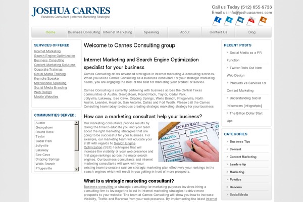 joshuacarnes.com site used Theme1063