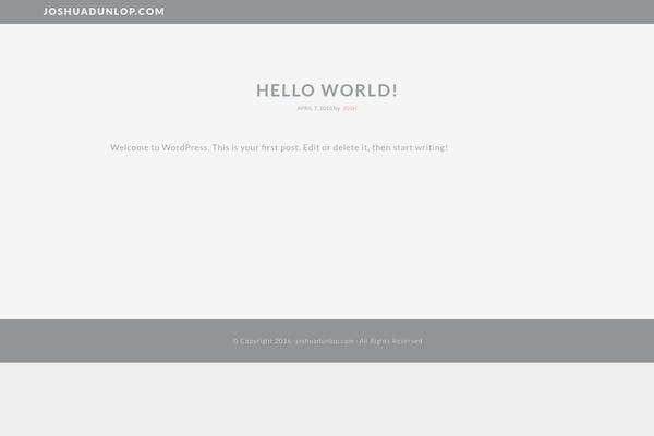 joshuadunlop.com site used Slyde