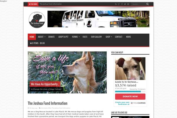 Jarida theme site design template sample