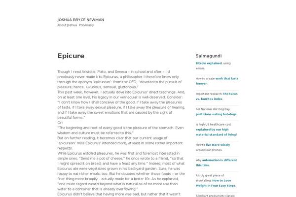 joshuanewman.com site used Less-reloaded