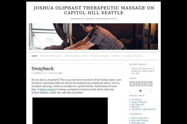 joshuaoliphantmassage.com site used Brunelleschi