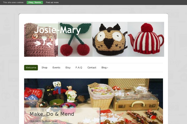 Site using Etsy Shop plugin