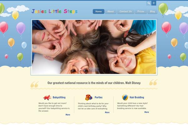 Happy Kids theme site design template sample